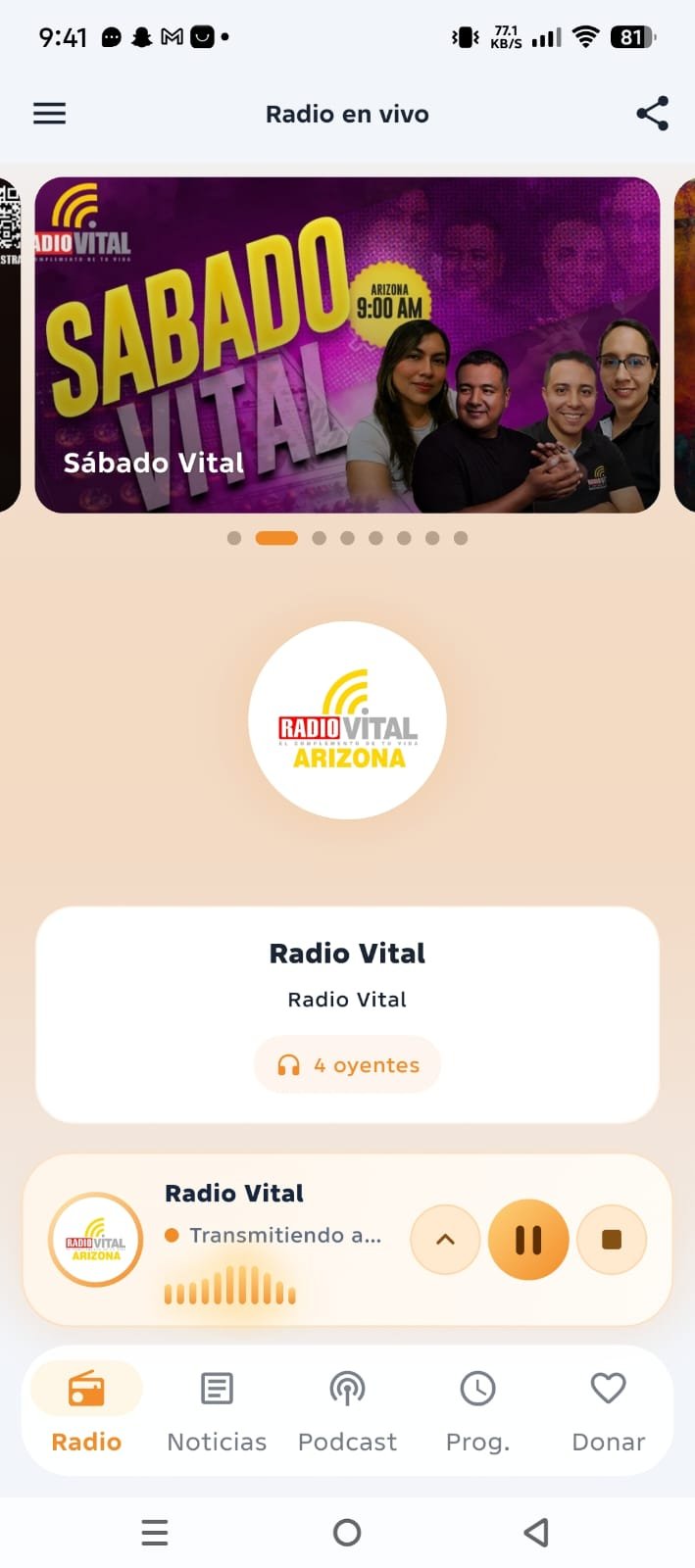 App Radio Vital