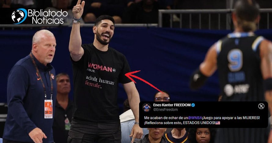 Expulsan a un ex jugador de la NBA por llevar una camiseta que explica lo que es una mujer