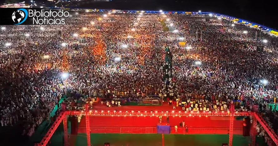 Multitudes abarrotan cruzada cristiana en La India y proclaman a Jesús como Señor y Salvador